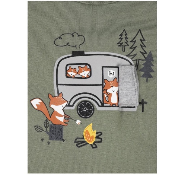 Gerber 3 Piece Onesie Set Fox Size Preemie NEW - Picture 8 of 9